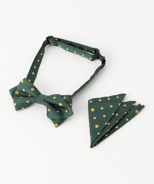 COMME CA ISM（コムサイズム）の「リンゴドット 蝶タイ・スカーフセット（蝶ネクタイ・キッズ・グリーン/ボルドー/ネイビー・FREE）」の2枚目の写真