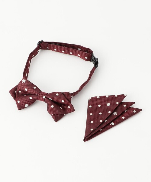 COMME CA ISM（コムサイズム）の「リンゴドット 蝶タイ・スカーフセット（蝶ネクタイ・キッズ・グリーン/ボルドー/ネイビー・FREE）」の3枚目の写真