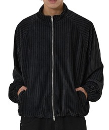 『OY/オーワイ』STRIPED VELOUR ZIP UP JACKET/ストライプベロアジップアップジャケット