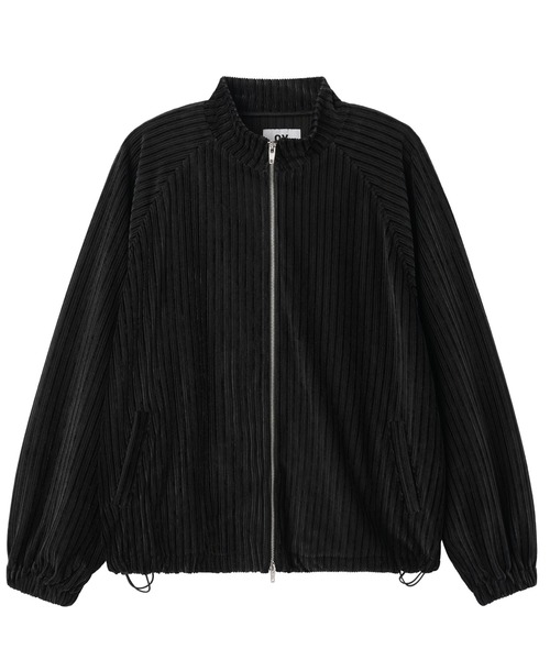 OY（オーワイ）の「『OY/オーワイ』STRIPED VELOUR ZIP UP JACKET/ストライプベロアジップアップジャケット（その他アウター・レディース・ブラック/グレー・L）」の15枚目の写真