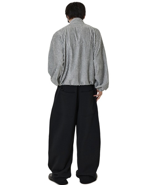 OY（オーワイ）の「『OY/オーワイ』STRIPED VELOUR ZIP UP JACKET/ストライプベロアジップアップジャケット（その他アウター・レディース・ブラック/グレー・L）」の13枚目の写真
