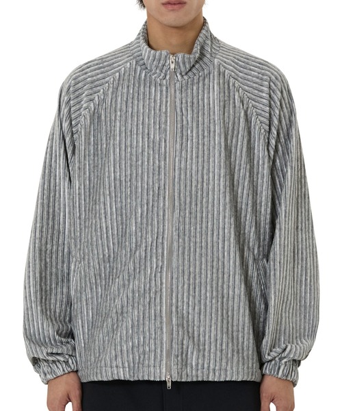 【断捨離】OY ストライプジャケット OY/オーワイ』STRIPED VELOUR ZIP UP JACKET/ストライプベロア