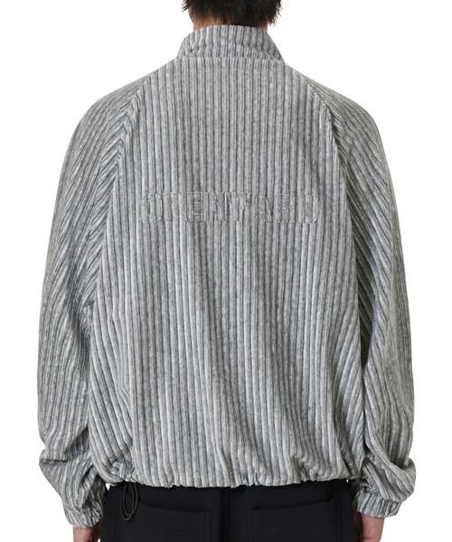 OY（オーワイ）の「『OY/オーワイ』STRIPED VELOUR ZIP UP JACKET/ストライプベロアジップアップジャケット（その他アウター・レディース・ブラック/グレー・L）」の10枚目の写真