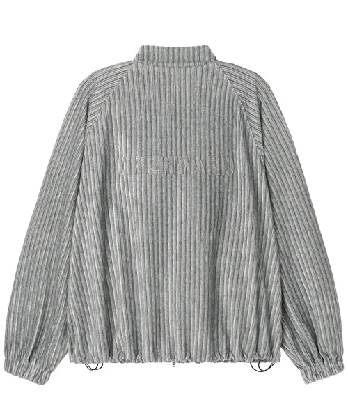 OY（オーワイ）の「『OY/オーワイ』STRIPED VELOUR ZIP UP JACKET/ストライプベロアジップアップジャケット（その他アウター・レディース・ブラック/グレー・L）」の18枚目の写真