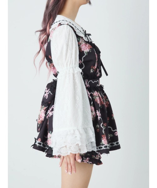 Jamie エーエヌケー（ジェイミーエーエヌケー）の「ゴシックローズお姫様セットアップ（ワンピース・レディース・ピンク/ブラック・M）」の22枚目の写真