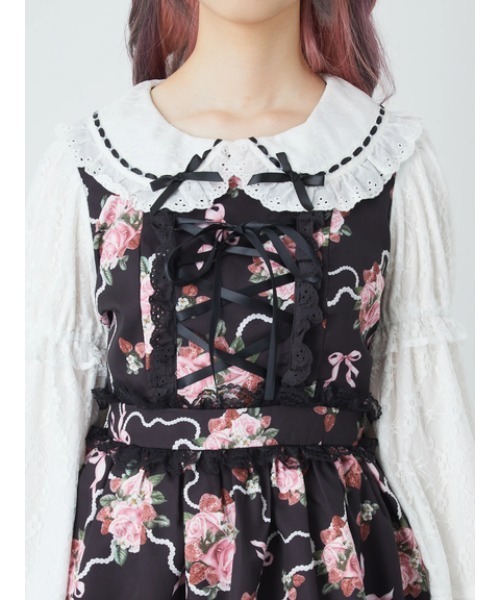 Jamie エーエヌケー（ジェイミーエーエヌケー）の「ゴシックローズお姫様セットアップ（ワンピース・レディース・ピンク/ブラック・M）」の20枚目の写真