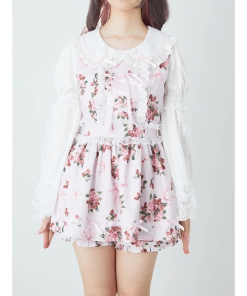 Jamie エーエヌケー（ジェイミーエーエヌケー）の「ゴシックローズお姫様セットアップ（ワンピース・レディース・ピンク/ブラック・M）」の15枚目の写真