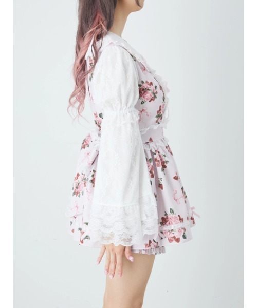 Jamie エーエヌケー（ジェイミーエーエヌケー）の「ゴシックローズお姫様セットアップ（ワンピース・レディース・ピンク/ブラック・M）」の14枚目の写真