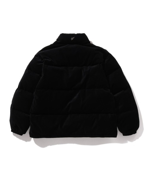 CRYSTAL STONE BAPE LOGO VELOUR DOWN JACKET（ダウンジャケット