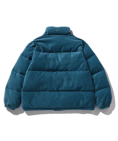 CRYSTAL STONE BAPE LOGO VELOUR DOWN JACKET（ダウンジャケット
