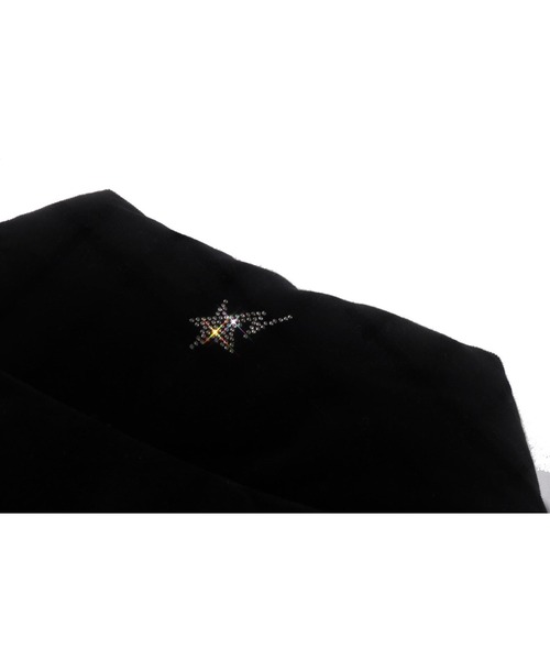 A BATHING APE(アベイシングエイプ)の「CRYSTAL STONE BAPE LOGO VELOUR DOWN JACKET(ダウンジャケット/コート・レディース・サックスブルー/ブラック・MEDIUM/LARGE)」の10枚目の写真