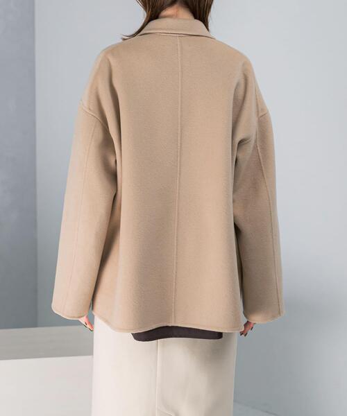 URBAN RESEARCH ROSSO WOMEN（アーバンリサーチ　ロッソ）の「リバージャコット（その他アウター・レディース・ライトベージュ/チャコールグレー・FREE）」の10枚目の写真