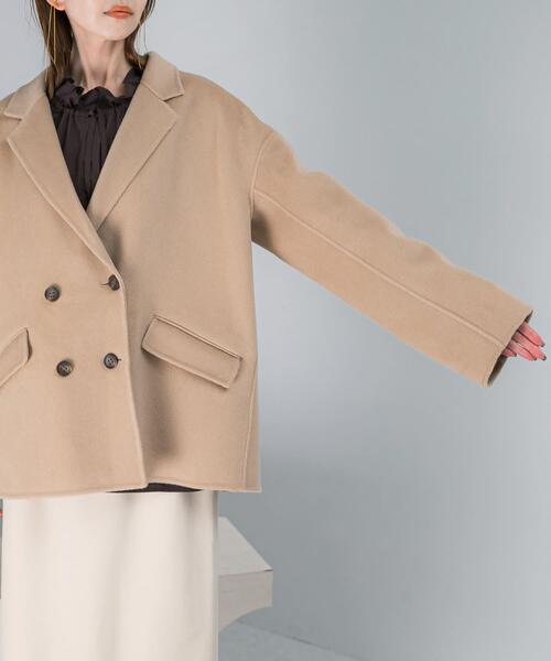 URBAN RESEARCH ROSSO WOMEN（アーバンリサーチ　ロッソ）の「リバージャコット（その他アウター・レディース・ライトベージュ/チャコールグレー・FREE）」の11枚目の写真