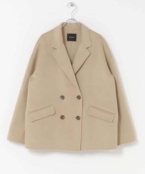 URBAN RESEARCH ROSSO WOMEN（アーバンリサーチ　ロッソ）の「リバージャコット（その他アウター・レディース・ライトベージュ/チャコールグレー・FREE）」の12枚目の写真