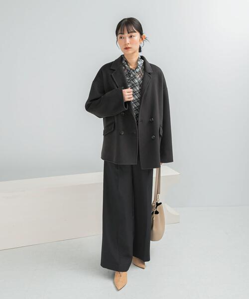 URBAN RESEARCH ROSSO WOMEN（アーバンリサーチ　ロッソ）の「リバージャコット（その他アウター・レディース・ライトベージュ/チャコールグレー・FREE）」の18枚目の写真