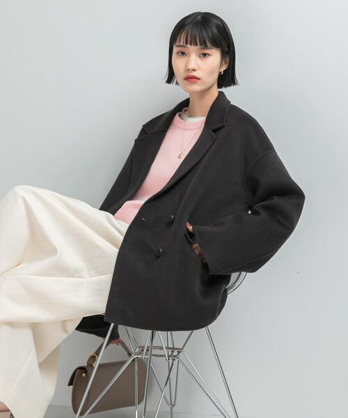 URBAN RESEARCH ROSSO WOMEN（アーバンリサーチ　ロッソ）の「リバージャコット（その他アウター・レディース・ライトベージュ/チャコールグレー・FREE）」の19枚目の写真