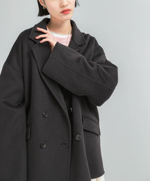 URBAN RESEARCH ROSSO WOMEN（アーバンリサーチ　ロッソ）の「リバージャコット（その他アウター・レディース・ライトベージュ/チャコールグレー・FREE）」の20枚目の写真