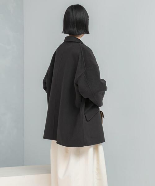 URBAN RESEARCH ROSSO WOMEN（アーバンリサーチ　ロッソ）の「リバージャコット（その他アウター・レディース・ライトベージュ/チャコールグレー・FREE）」の21枚目の写真