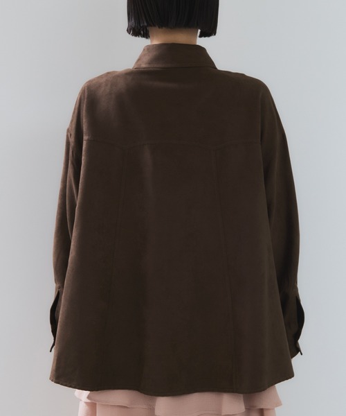 VIS（ビス）の「スエードライクロングスリーブシャツ（シャツ/ブラウス・レディース・ブラウン系その他/イエロー系その他3・FREE）」の14枚目の写真