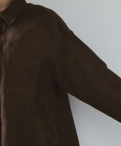 VIS（ビス）の「スエードライクロングスリーブシャツ（シャツ/ブラウス・レディース・ブラウン系その他/イエロー系その他3・FREE）」の16枚目の写真