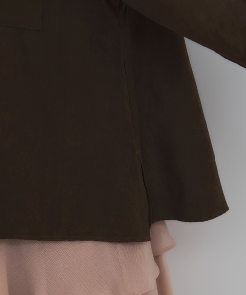 VIS（ビス）の「スエードライクロングスリーブシャツ（シャツ/ブラウス・レディース・ブラウン系その他/イエロー系その他3・FREE）」の17枚目の写真