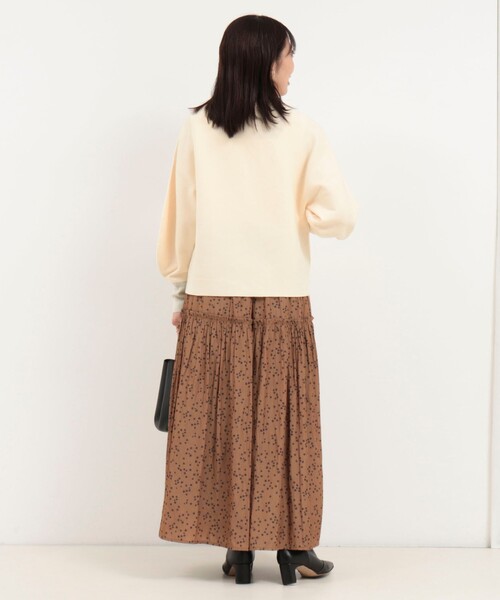 MICO COULIER（ミコクリエ）の「ウォッシャブルバナナスリーブ ハイネックプルオーバー（ニット/セーター・レディース・ベビーピンク/キナリ/ライトグリーン/ブラウン・38）」の9枚目の写真