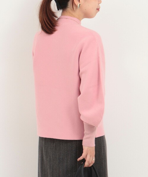 MICO COULIER（ミコクリエ）の「ウォッシャブルバナナスリーブ ハイネックプルオーバー（ニット/セーター・レディース・ベビーピンク/キナリ/ライトグリーン/ブラウン・38）」の16枚目の写真