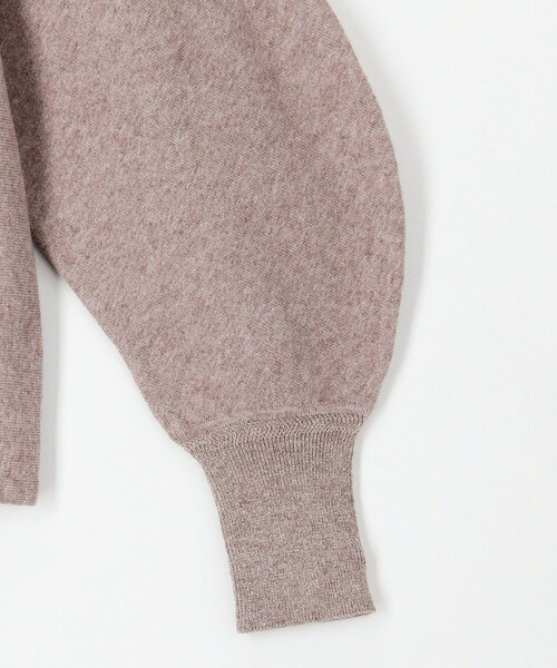 MICO COULIER（ミコクリエ）の「ウォッシャブルバナナスリーブ ハイネックプルオーバー（ニット/セーター・レディース・ベビーピンク/キナリ/ライトグリーン/ブラウン・38）」の17枚目の写真