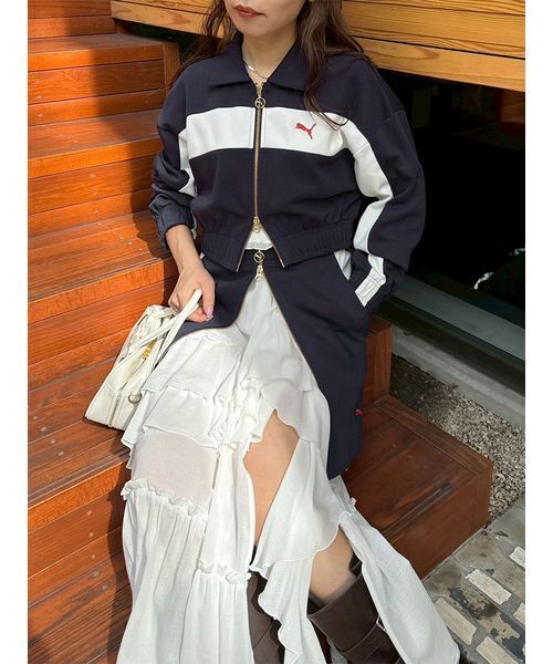 PUMA（プーマ）の「【LILY BROWN×PUMA】フロントジップミニスカート（スカート・レディース・ライトブルー/ネイビー・F）」の22枚目の写真