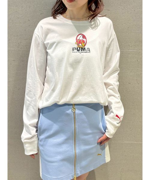 PUMA（プーマ）の「【LILY BROWN×PUMA】フロントジップミニスカート（スカート・レディース・ライトブルー/ネイビー・F）」の5枚目の写真