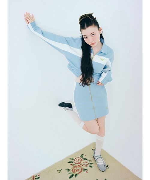 PUMA（プーマ）の「【LILY BROWN×PUMA】フロントジップミニスカート（スカート・レディース・ライトブルー/ネイビー・F）」の16枚目の写真