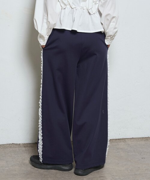 WHO'S WHO gallery（フーズフーギャラリー）の「サイドレースラインパンツ（スラックス・レディース・ブラック/ネイビー/ブラウン・SMALL/MEDIUM）」の16枚目の写真