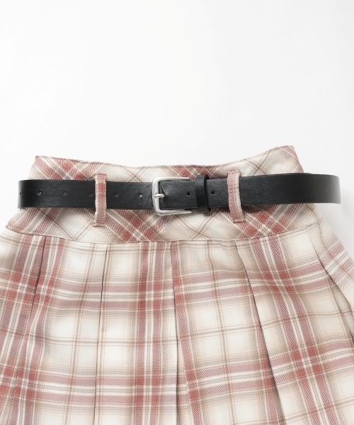 LOVETOXIC（ラブトキシック）の「【GOODPRICE】【イージーケア】ベルトつきチェックプリーツスカート（スカート・キッズ・ブラック/ブラウン/ブルーグレー/レッド・S:140cm/L:160cm/M:150cm/130cm）」の10枚目の写真