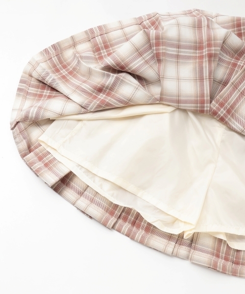 LOVETOXIC（ラブトキシック）の「【GOODPRICE】【イージーケア】ベルトつきチェックプリーツスカート（スカート・キッズ・ブラック/ブラウン/ブルーグレー/レッド・S:140cm/L:160cm/M:150cm/130cm）」の14枚目の写真