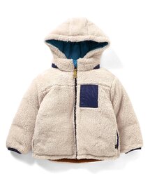 BREEZE（ブリーズ）の「【洗える/4WAY】中綿ボア リバーシブルブルゾン_フード取り外し可（ダウンジャケット/コート）」