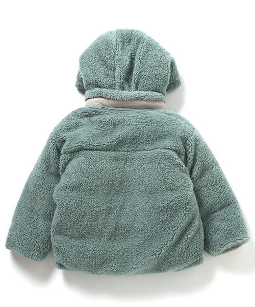 BREEZE(ブリーズ)の「【洗える/4WAY】中綿ボア リバーシブルブルゾン_フード取り外し可(ダウンジャケット/コート・キッズ・イエロー/ピンク/オレンジ/ネイビー/ベージュ/ターコイズブルー・150/140/130/120/110/100/90/80)」の16枚目の写真