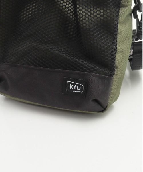 KiU(キウ)の「KiU キウ パラコードメッシュポケットショルダー k373(ショルダーバッグ・レディース・カーキ/ブラック/ベージュ・FREE)」の4枚目の写真