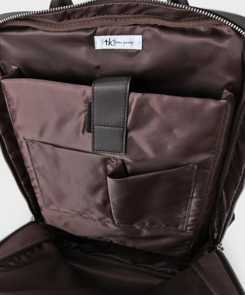 tk.TAKEO KIKUCHI（ティーケータケオキクチ）の「◆フレキシブルバックパック（バックパック/リュック・メンズ・ブラウン系その他/ブラック・00）」の11枚目の写真
