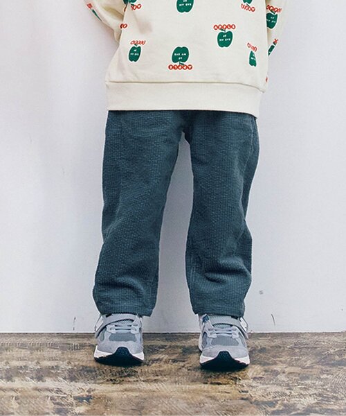 p.premier(ピードットプルミエ)の「【ジュニア対応】コーデュロイワイドストレートパンツ(その他パンツ・キッズ・アイボリー/ミント/ネイビー/ブラウン・80/90/100/110/120/130/140)」の4枚目の写真
