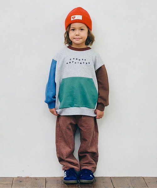 p.premier(ピードットプルミエ)の「【ジュニア対応】コーデュロイワイドストレートパンツ(その他パンツ・キッズ・アイボリー/ミント/ネイビー/ブラウン・80/90/100/110/120/130/140)」の7枚目の写真