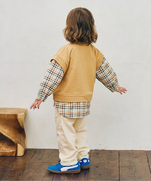 p.premier(ピードットプルミエ)の「【ジュニア対応】コーデュロイワイドストレートパンツ(その他パンツ・キッズ・アイボリー/ミント/ネイビー/ブラウン・80/90/100/110/120/130/140)」の11枚目の写真