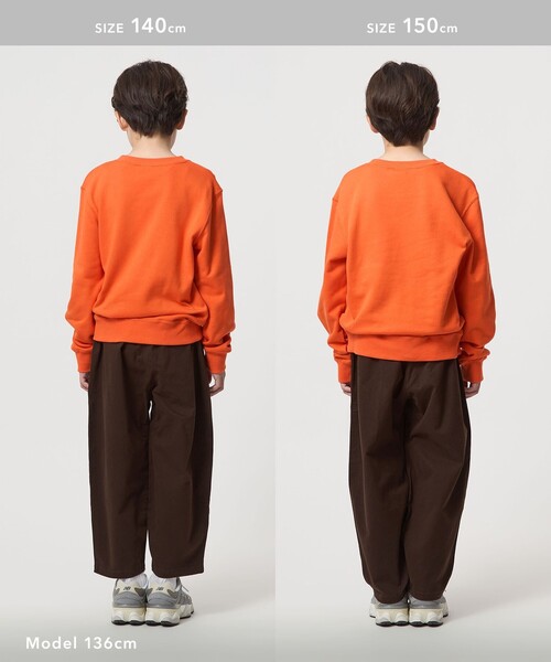 Champion（チャンピオン）の「＜Champion＞クルーネック スウェットシャツ  / トレーナー / キッズ 140cm-160cm（スウェット・キッズ・オレンジ/ナチュラル/ブラック・150cm/160cm/140cm）」の9枚目の写真