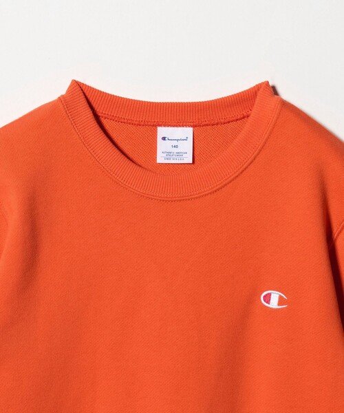 Champion（チャンピオン）の「＜Champion＞クルーネック スウェットシャツ  / トレーナー / キッズ 140cm-160cm（スウェット・キッズ・オレンジ/ナチュラル/ブラック・150cm/160cm/140cm）」の11枚目の写真