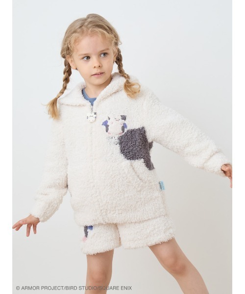 M-L ジェラピケ ドラクエ ジェラートモーモンパーカ＆ハーフパンツセット ドラゴンクエスト】【キッズ】ジェラートモーモンパーカ＆ハーフパンツ