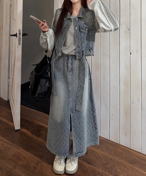 セール】デニムベストセットアップ（セットアップ）｜Diosfront