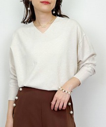 PICCIN | シンプルVネックニット(Tシャツ/カットソー)