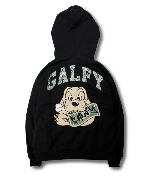 GALFY（ガルフィー）の「【GALFY】お金大好きパーカー / 【ガルフィー】ロゴダメージプルオーバーパーカー（パーカー・メンズ・ベージュ/ブラック/カーキ・L/XL）」の11枚目の写真