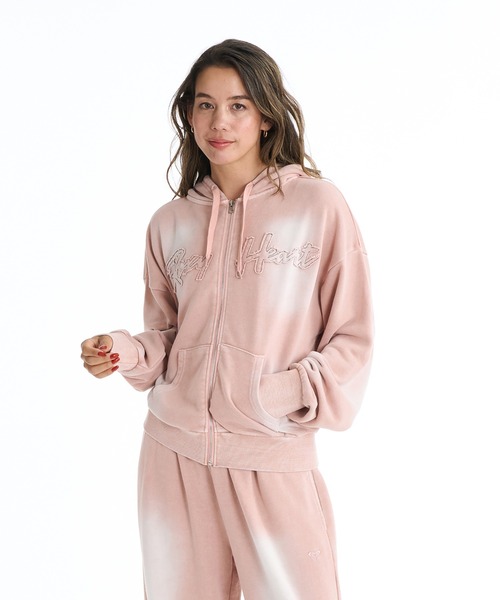 ROXY（ロキシー）の「【ZOZO限定アイテム】ROXY HEART ZIP/ロキシージップアップパーカー(SETUP/セットアップ対応可能/空港コーデ//空港コーデ))（パーカー・レディース・ピンク/ブラウン/ブラック・SMALL/LARGE）」の15枚目の写真