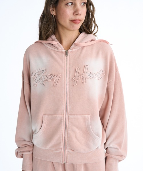 ROXY（ロキシー）の「【ZOZO限定アイテム】ROXY HEART ZIP/ロキシージップアップパーカー(SETUP/セットアップ対応可能/空港コーデ//空港コーデ))（パーカー・レディース・ピンク/ブラウン/ブラック・SMALL/LARGE）」の18枚目の写真