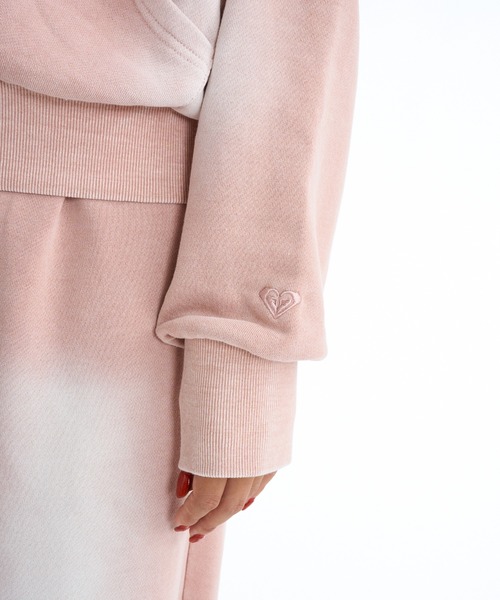 ROXY（ロキシー）の「【ZOZO限定アイテム】ROXY HEART ZIP/ロキシージップアップパーカー(SETUP/セットアップ対応可能/空港コーデ//空港コーデ))（パーカー・レディース・ピンク/ブラウン/ブラック・SMALL/LARGE）」の9枚目の写真